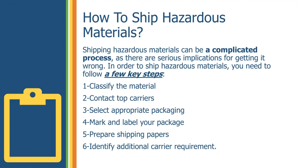 how to ship hazardous materials