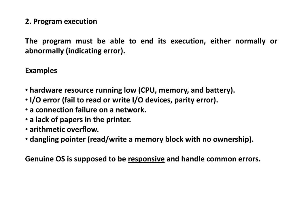 2 program execution