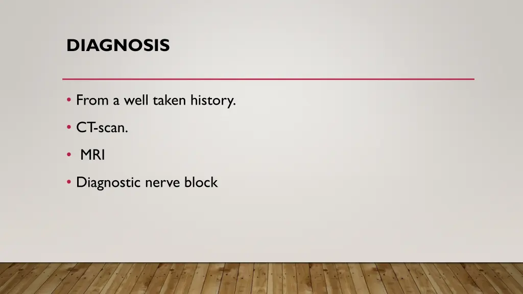 diagnosis
