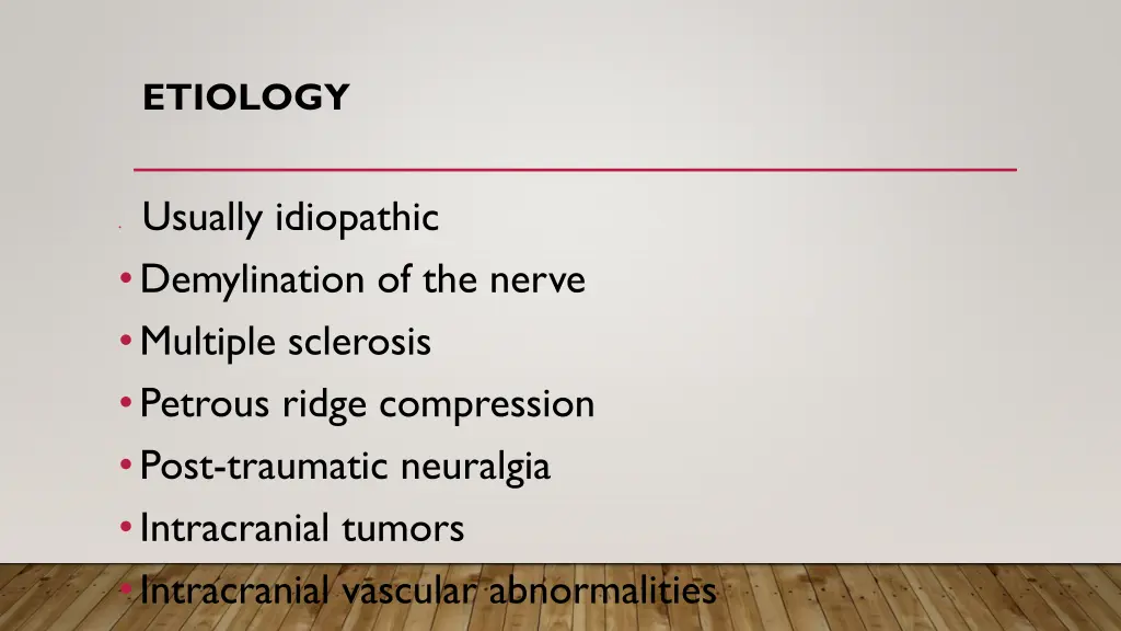 etiology