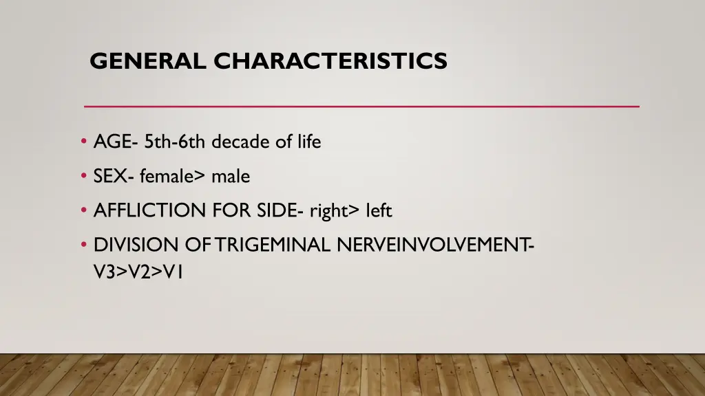 general characteristics