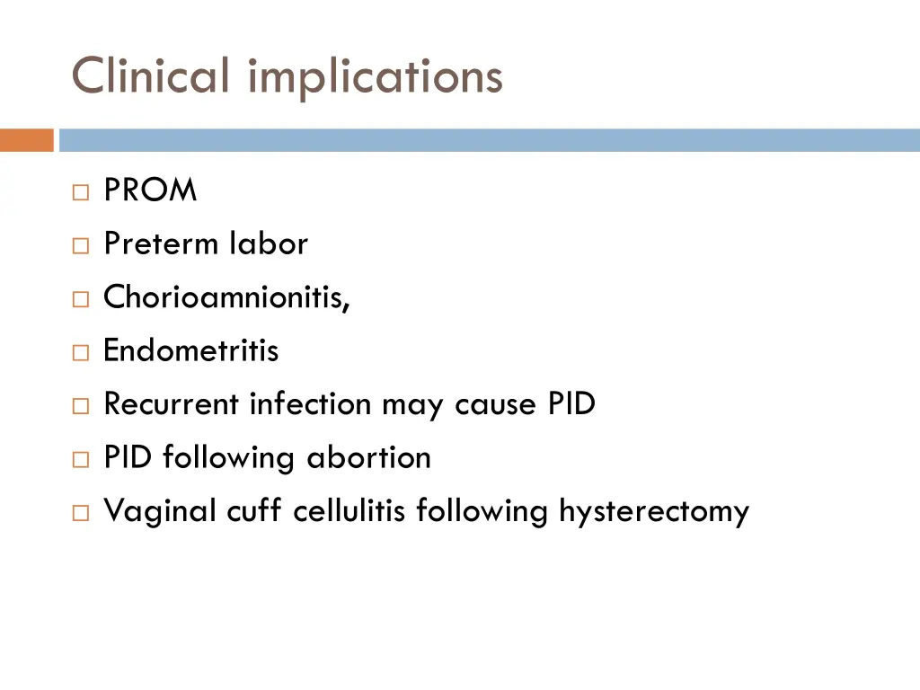 clinical implications