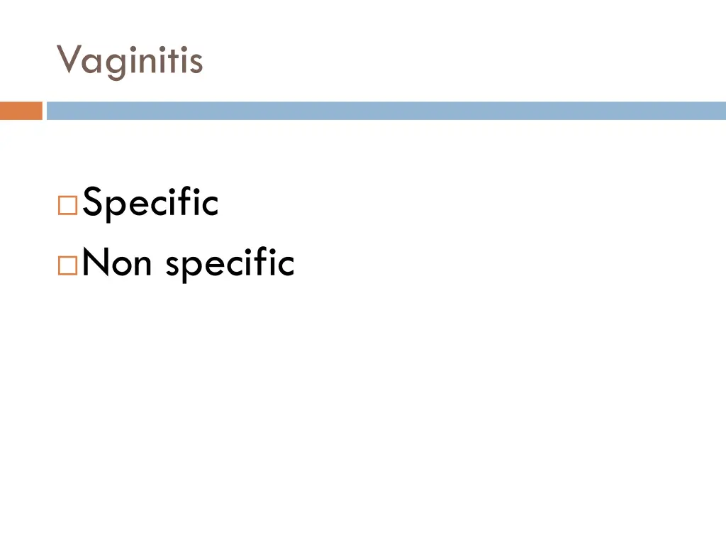 vaginitis
