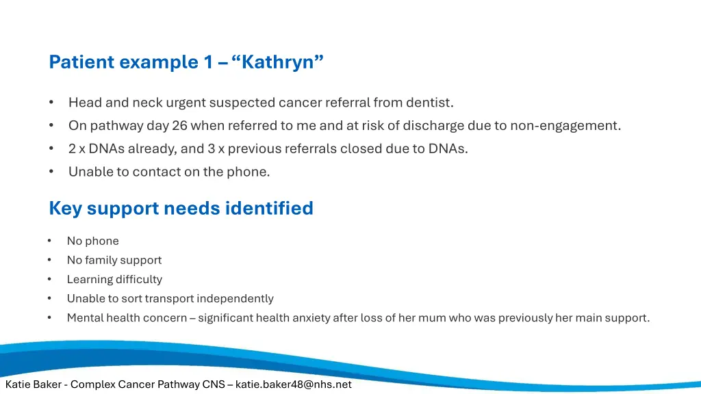 patient example 1 kathryn