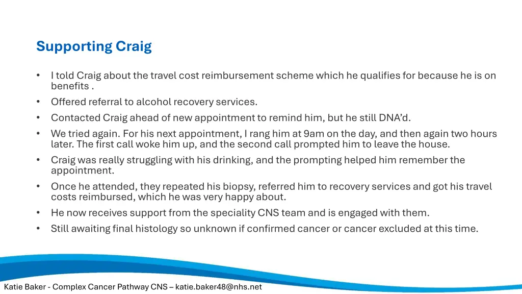 supporting craig