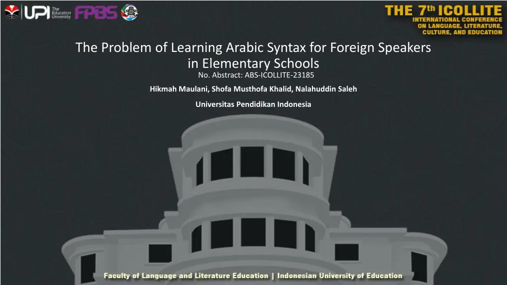 the problem of learning arabic syntax for foreign