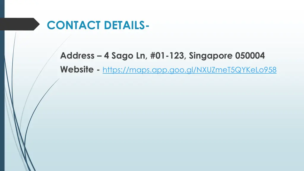 contact details