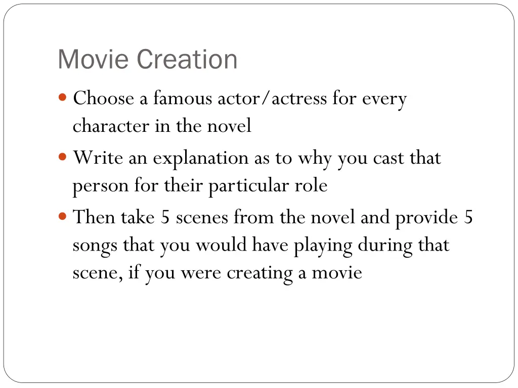 movie creation