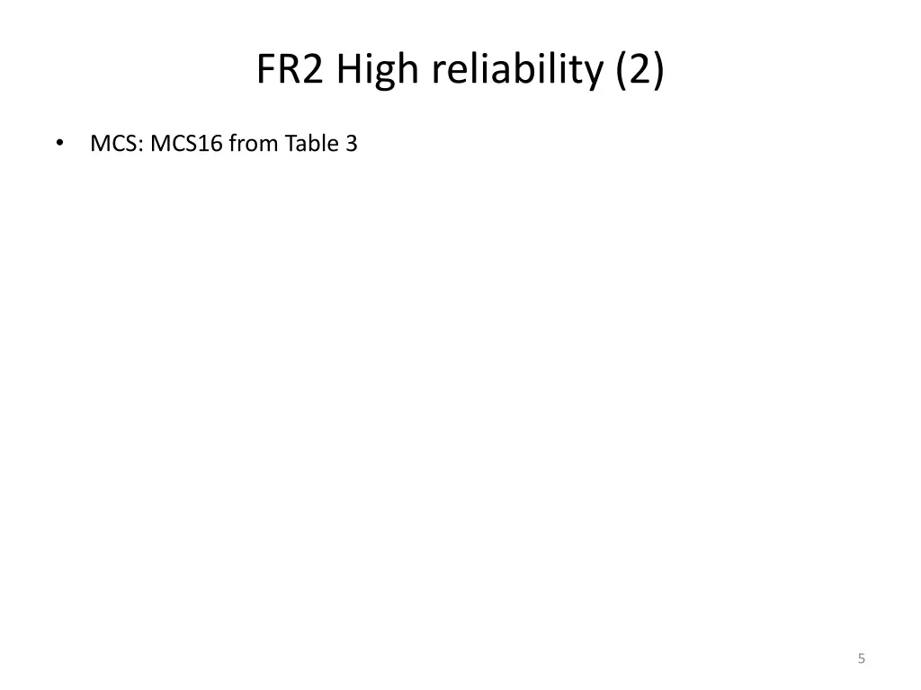 fr2 high reliability 2