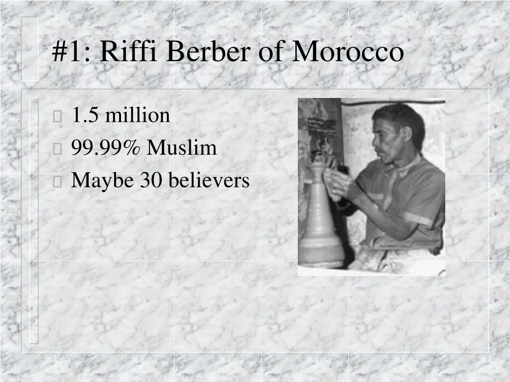 1 riffi berber of morocco