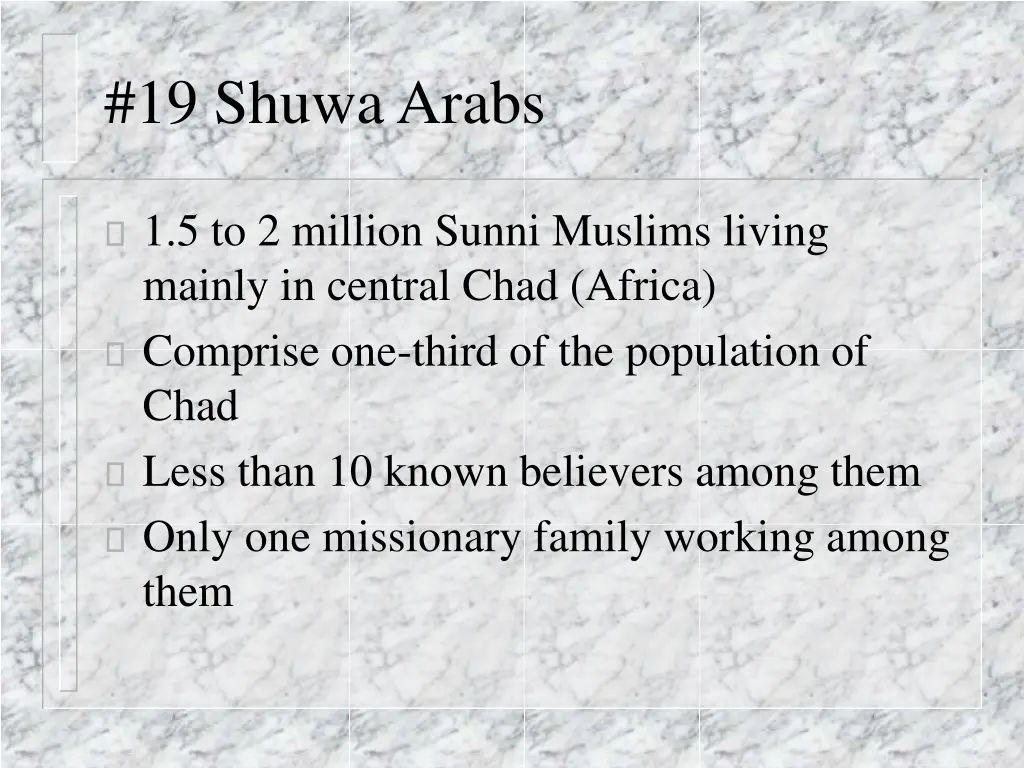 19 shuwa arabs