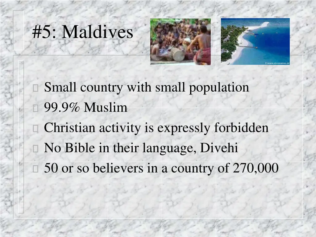 5 maldives