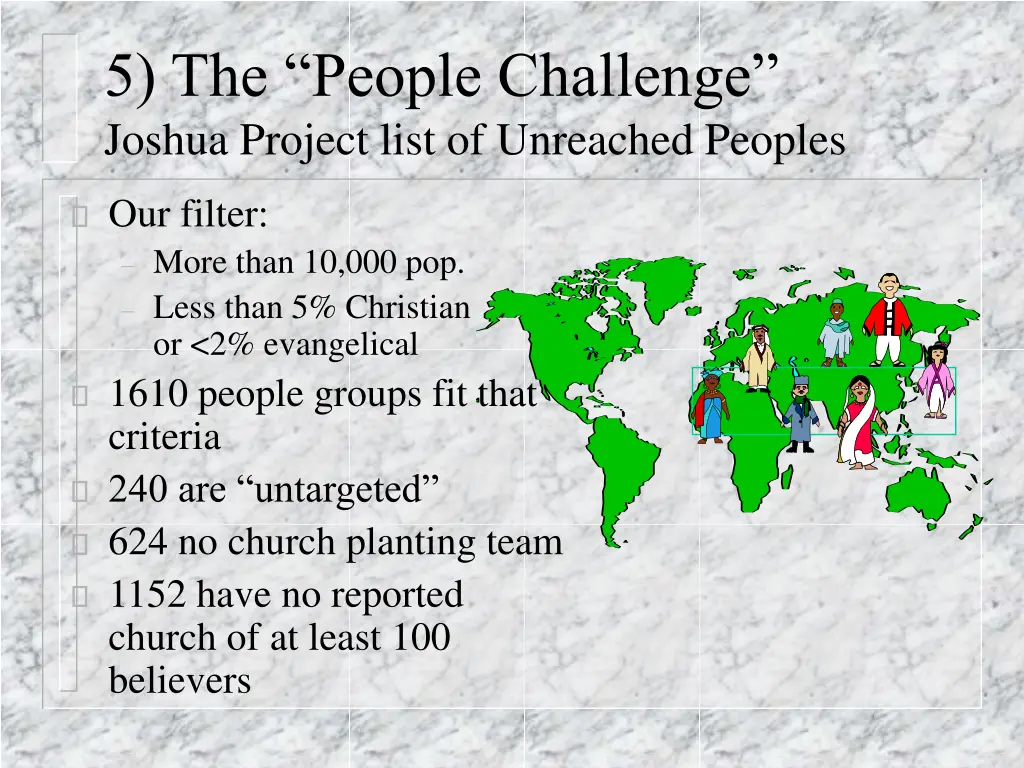 5 the people challenge joshua project list