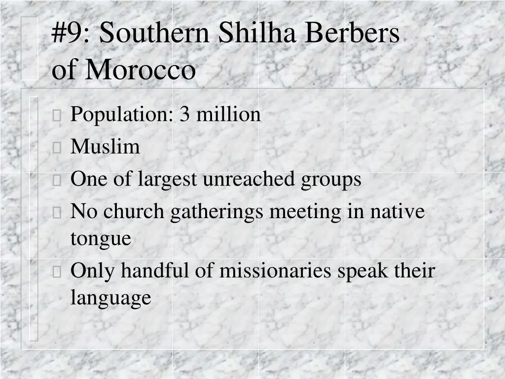 9 southern shilha berbers of morocco