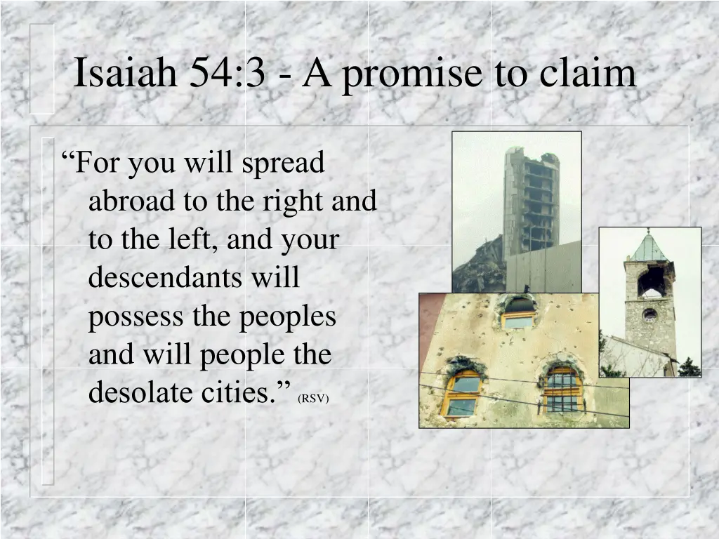 isaiah 54 3 a promise to claim