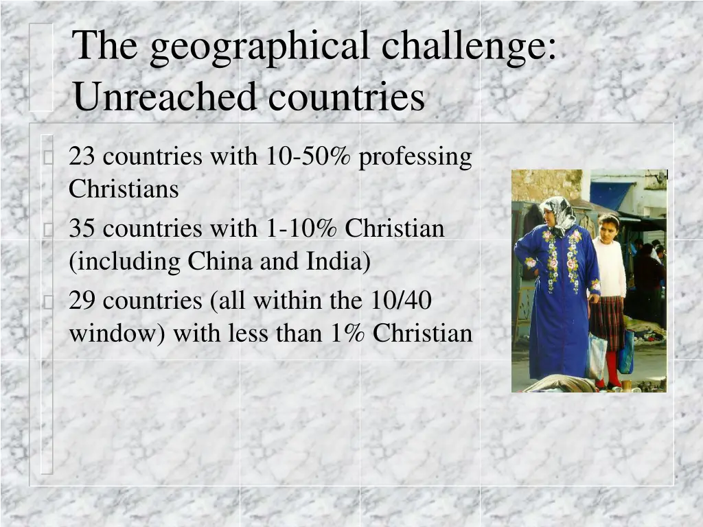 the geographical challenge unreached countries