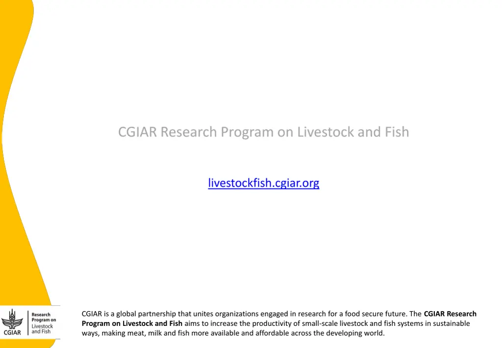 cgiar research program on livestock and fish