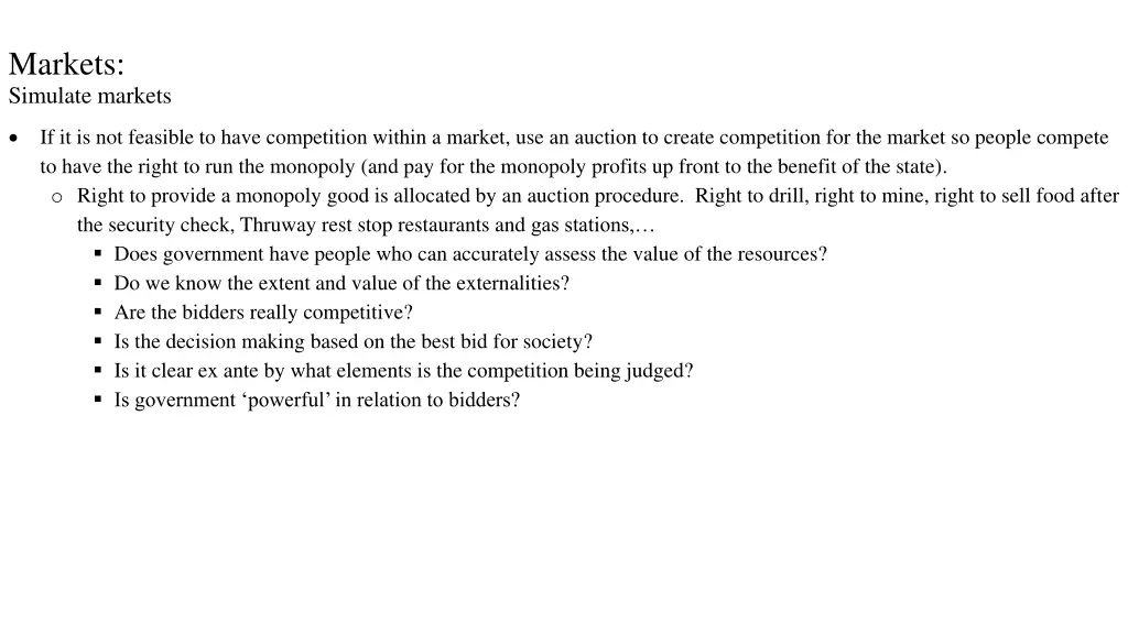 markets simulate markets