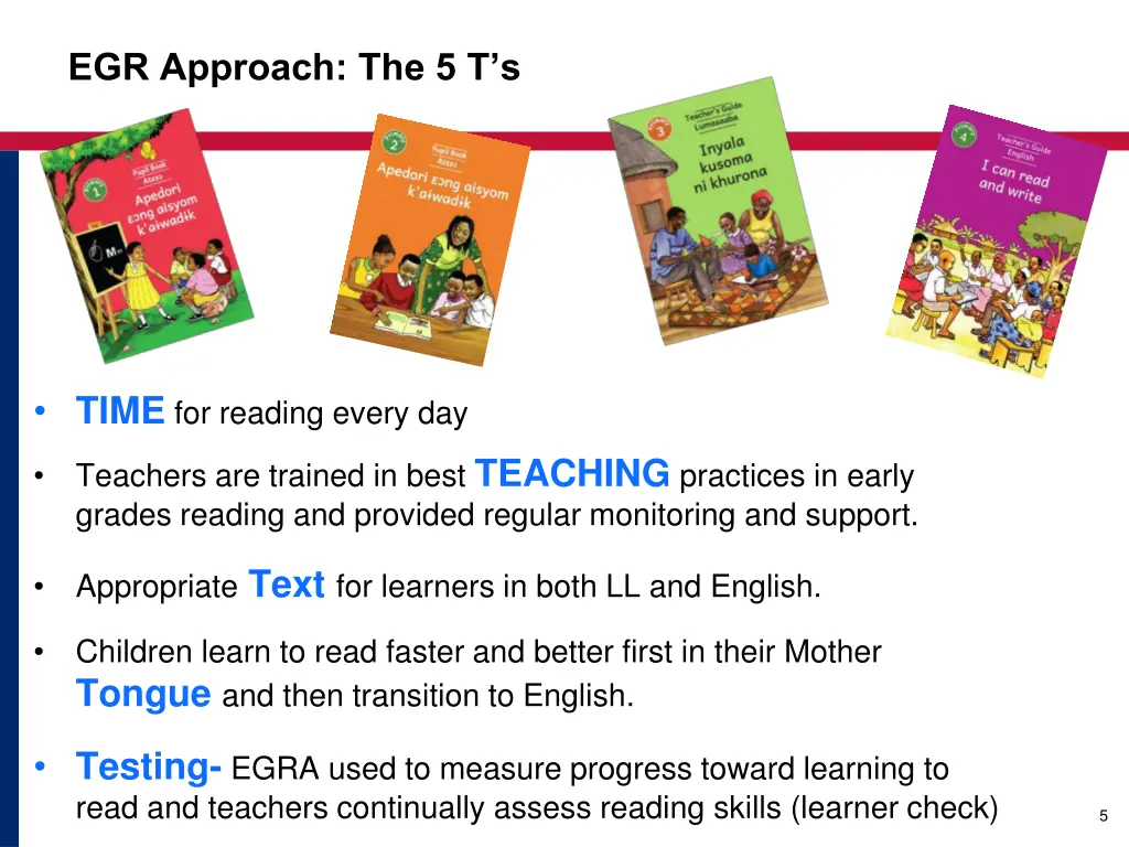 egr approach the 5 t s