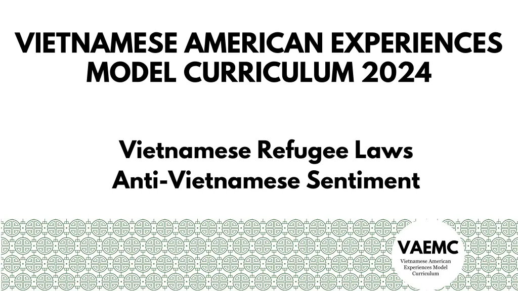 vietnamese american experiences model curriculum