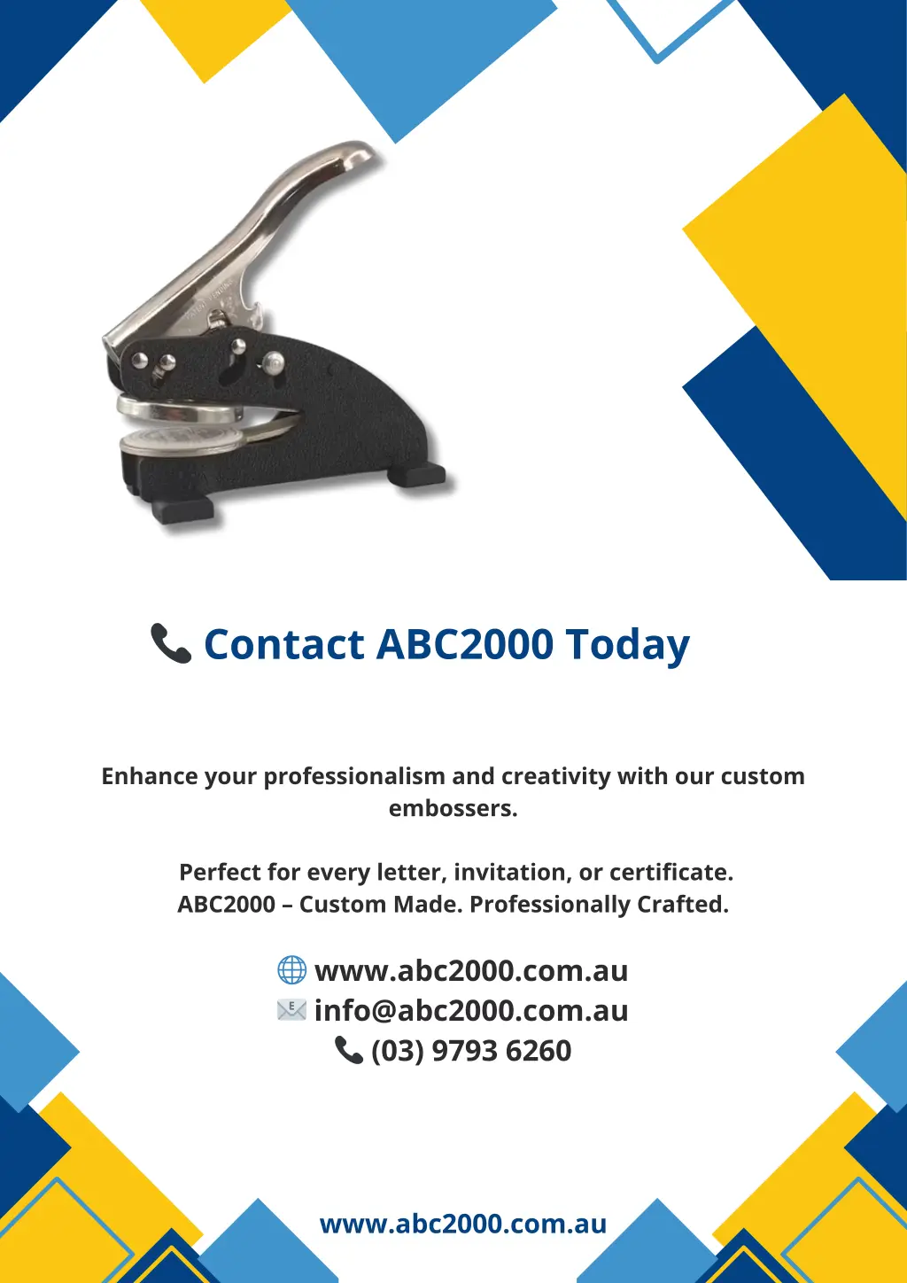 contact abc2000 today