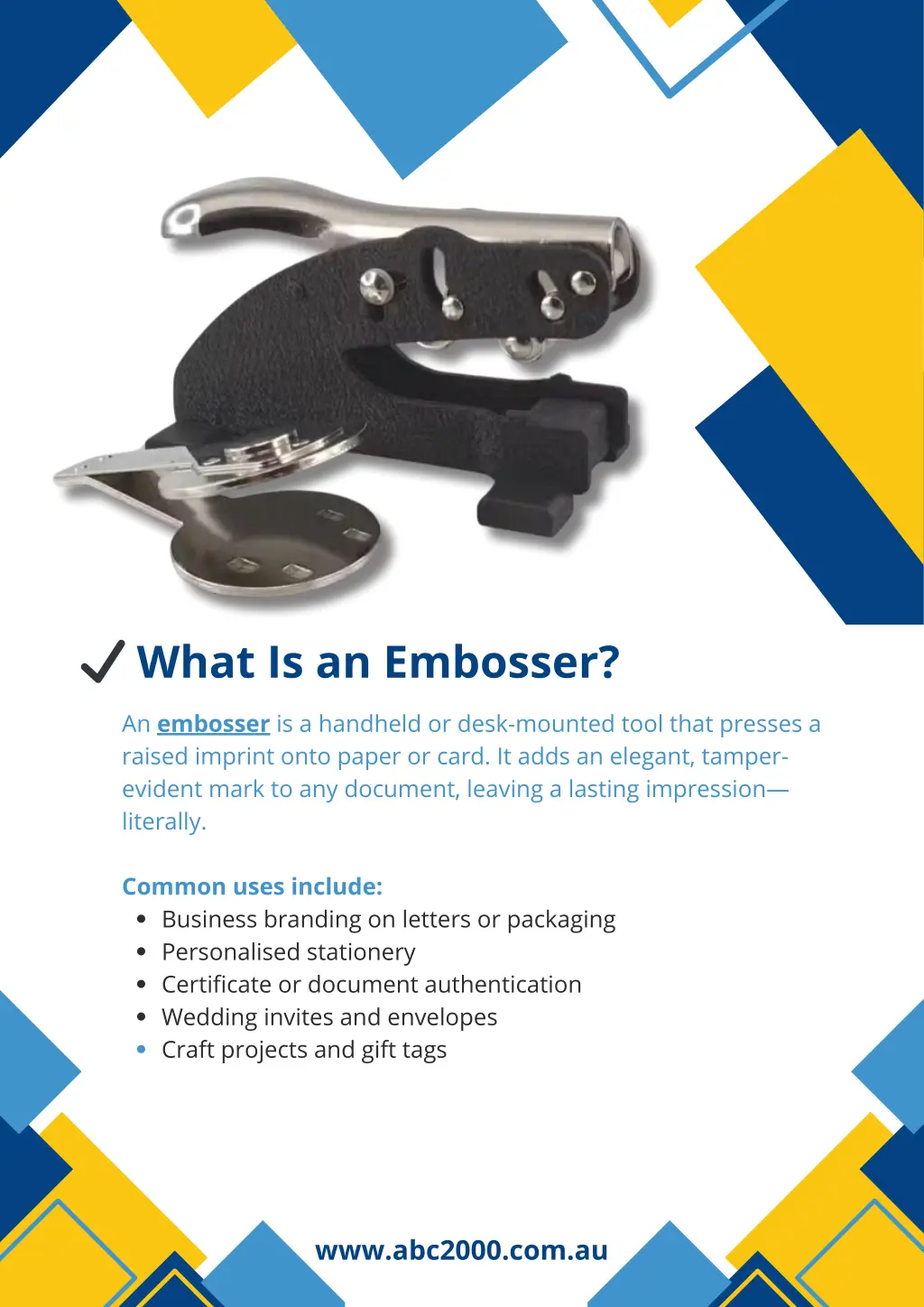 what is an embosser