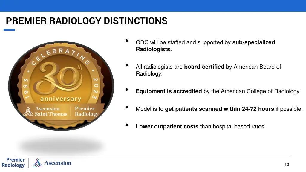 premier radiology distinctions