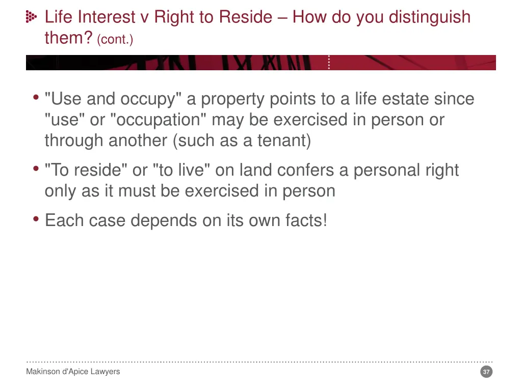 life interest v right to reside 9