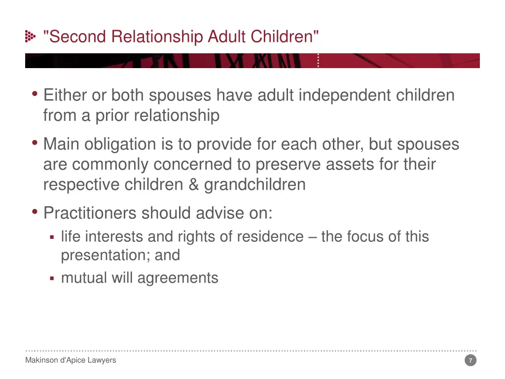 second relationship adult children