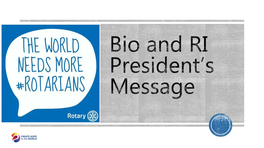 bio and ri president s message