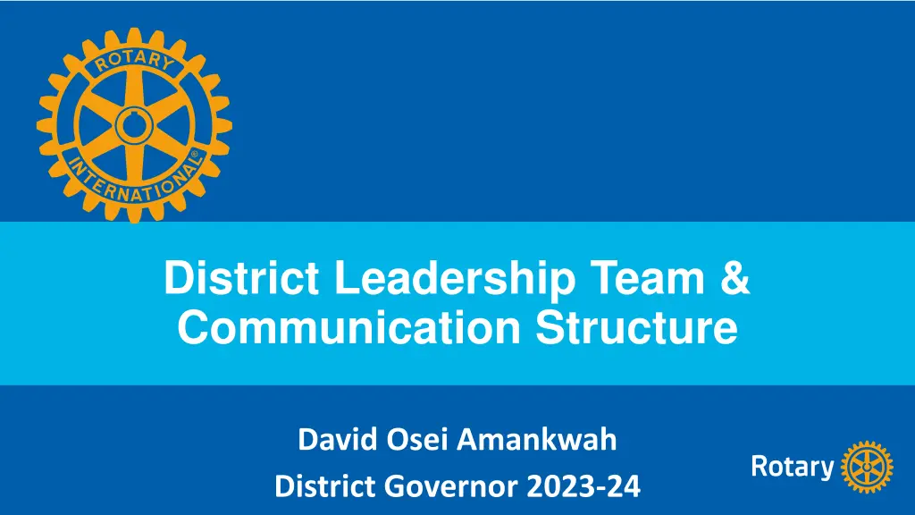 district leadership team communication structure