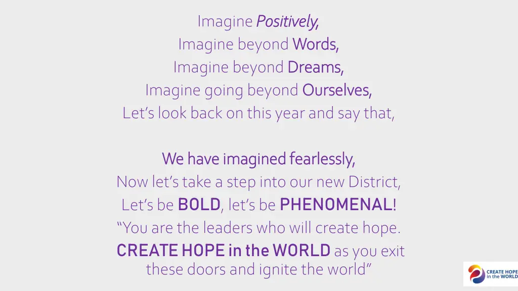 imagine positively positively imagine beyond