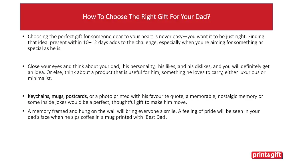 how to choose the right gift for your
