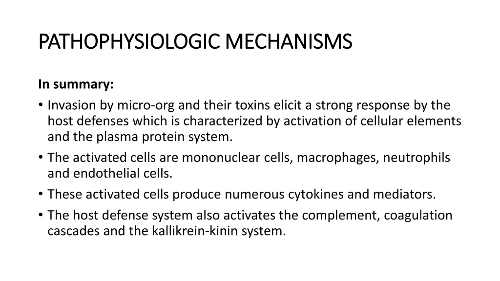 pathophysiologic mechanisms pathophysiologic 1