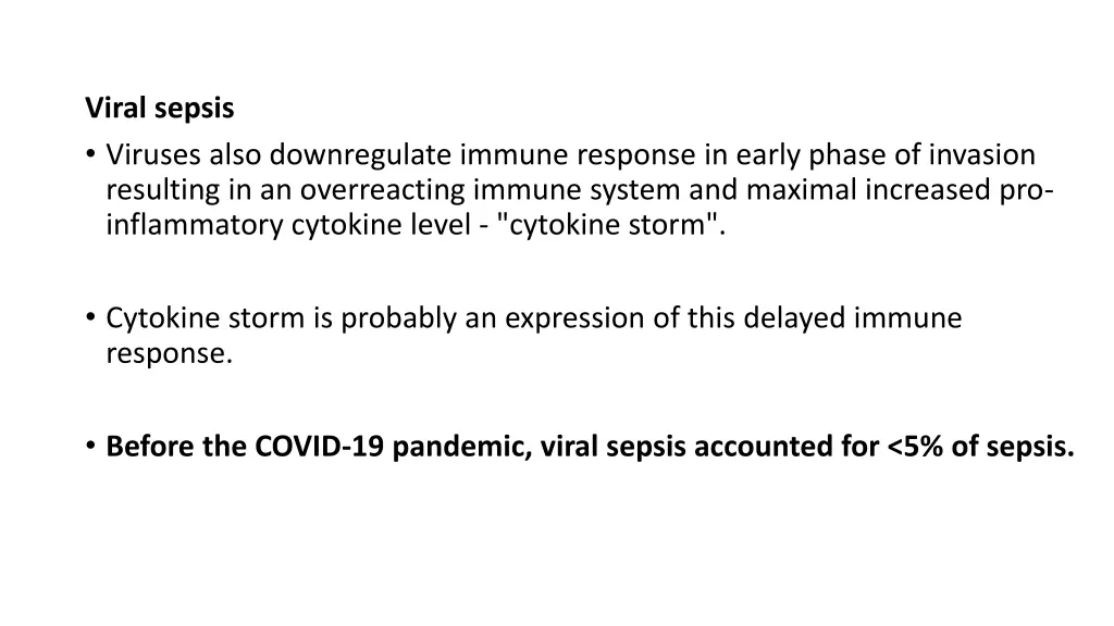 viral sepsis viruses also downregulate immune