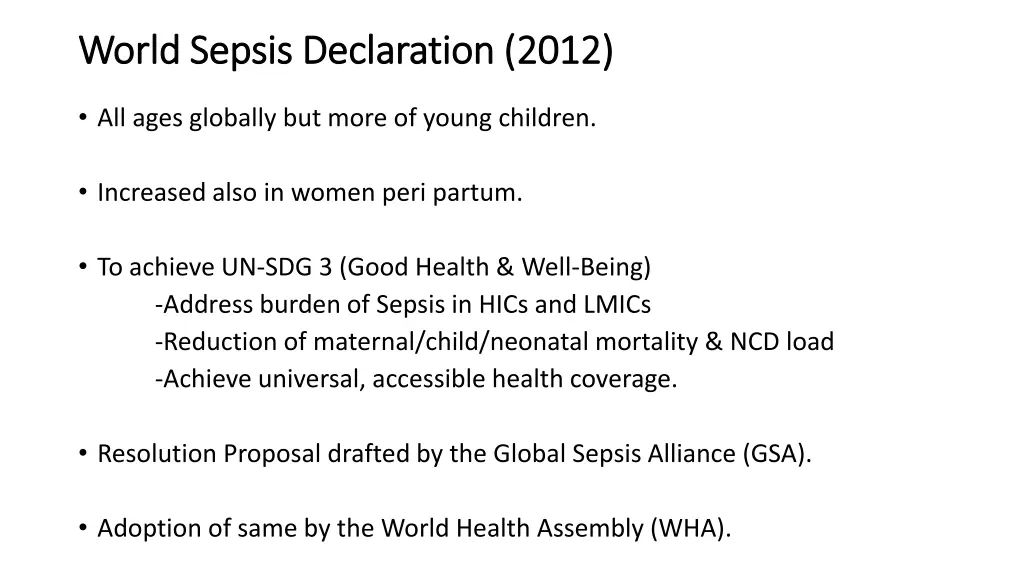 world sepsis declaration 2012 world sepsis