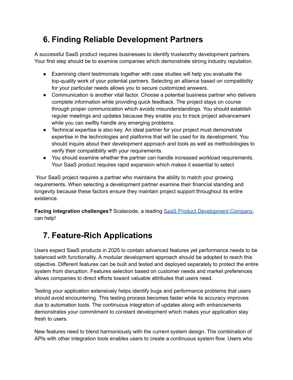 6 finding reliable development partners