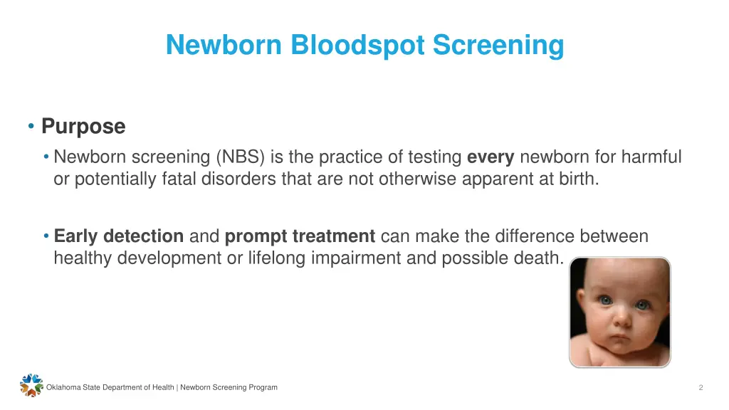 newborn bloodspot screening