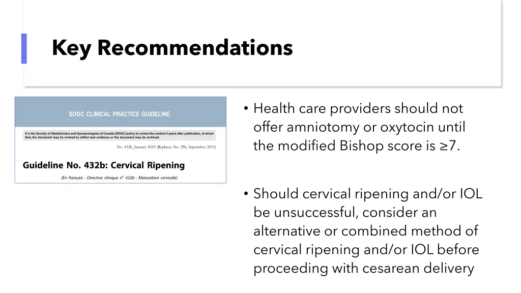 key recommendations 1