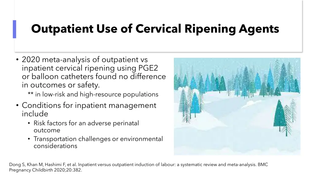 outpatient use of cervical ripening agents