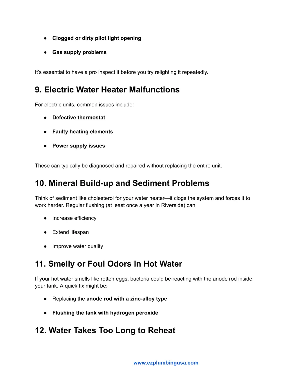 clogged or dirty pilot light opening gas supply