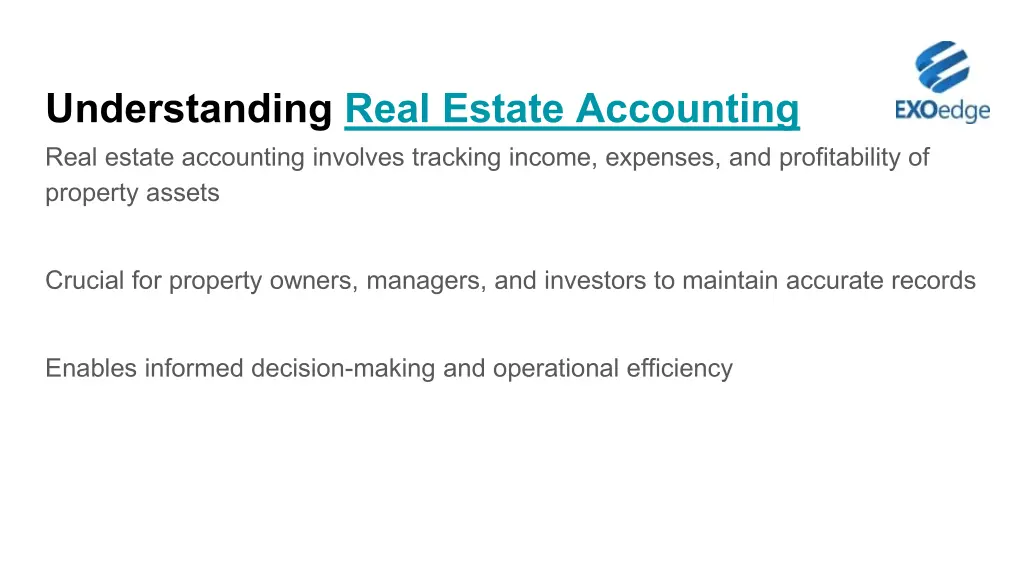understanding real estate accounting real estate