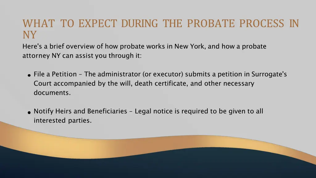 what to expect during the probate process