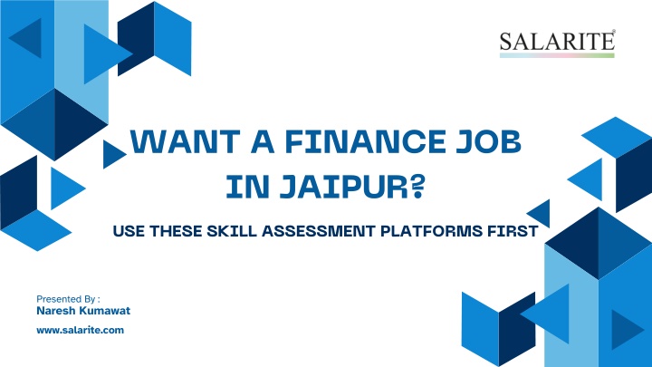 want a finance job in jaipur