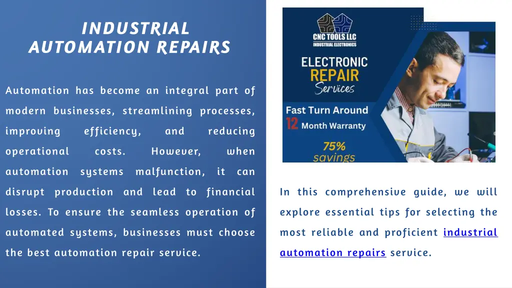 industrial automation repairs