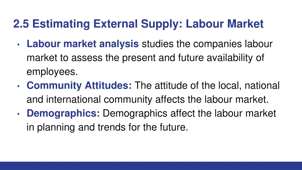 2 5 estimating external supply labour market