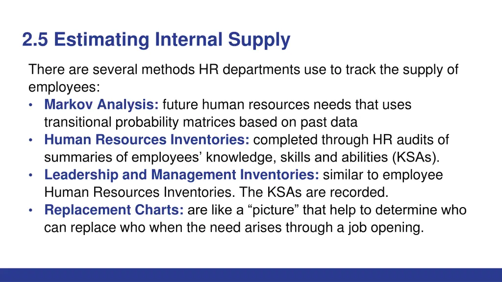 2 5 estimating internal supply