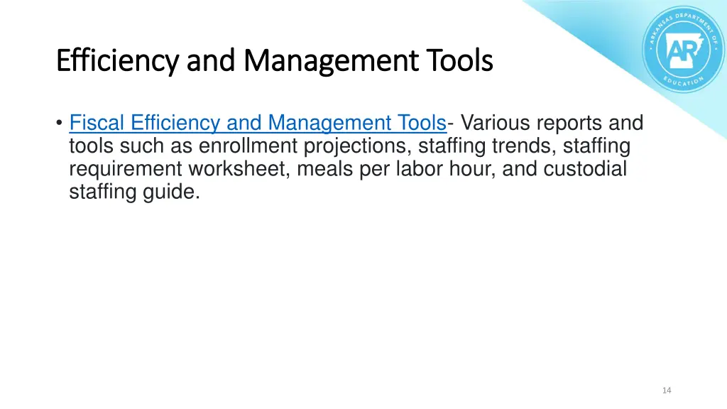 efficiency and management tools efficiency