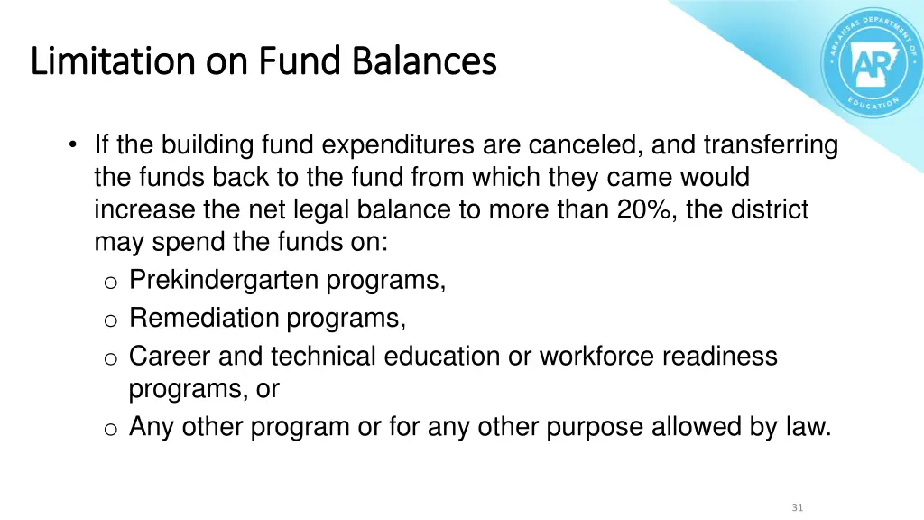 limitation on fund limitation on fund balances 1