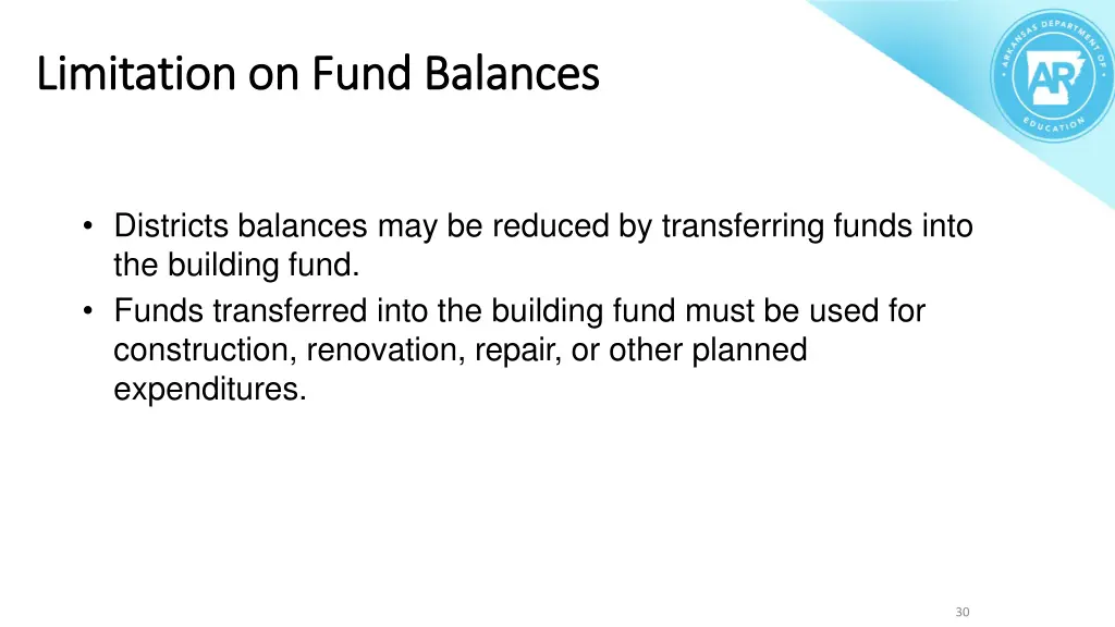 limitation on fund limitation on fund balances
